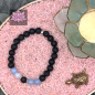 Preview: Diffusor Armband - Lavastein & Aquamarin mit Elementen aus 925er Sterling Silber