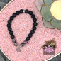 Preview: Diffusor Armband - Lavastein & Rhodonit mit Lebensblume aus 925er Sterling Silber