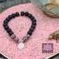 Preview: Diffusor Armband - Lavastein & Rhodonit mit Lebensblume aus 925er Sterling Silber