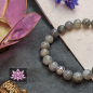 Preview: Labradorit mit Silber-Perle | 8mm