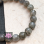 Preview: Labradorit mit Silber-Perle | 8mm