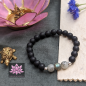 Preview: Matter Onyx & Labradorit mit Mini-Silber-Perlen