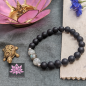 Preview: Matter Onyx & Labradorit mit Mini-Silber-Perlen