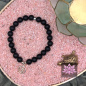 Preview: Matter Onyx mit OM-Anhänger aus 925er Sterling Silber