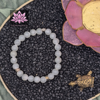 Perlmutt Mala Armband mit Elementen aus 925er Sterling Silber