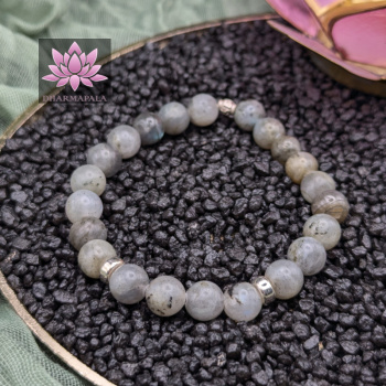 Labradorit Mala Armband mit Elementen aus 925er Sterling Silber