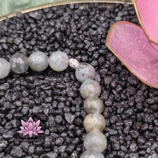Labradorit Mala Armband mit Elementen aus 925er Sterling Silber